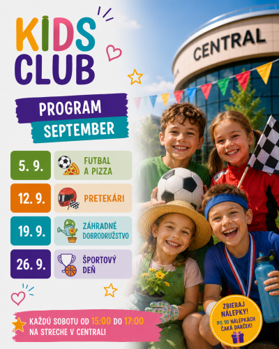 KIDS CLUB PROGRAM - SEPTEMBER