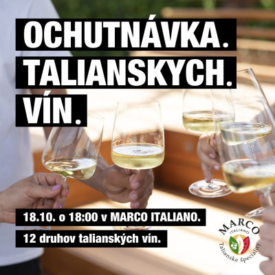 Ochutnávka vína v MARCO ITALIANOv CENTRALI