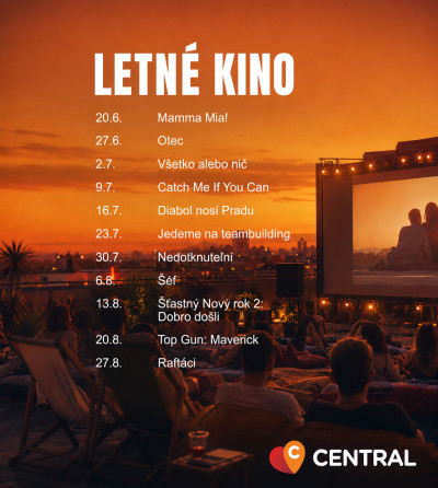 Letné kino na streche 