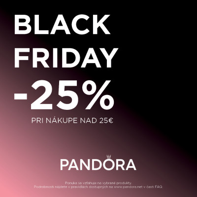 Black Friday – zľava 25%