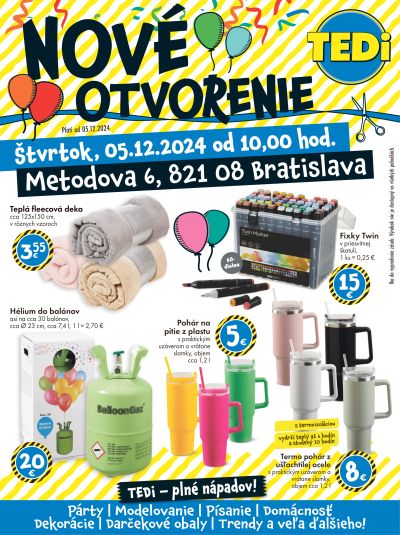 Návštivte novootvorené TEDI v nákupnom srdci Bratislavy!