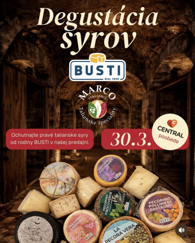  Ochutnávka syrov v&nbsp;predajni Marco Italiano