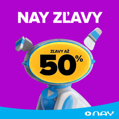 NAY ZĽAVY až 50 %