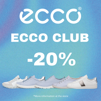 ECCO CLUB: 20% EXKLUZÍVNA ZĽAVA LEN PRE ČLENOV