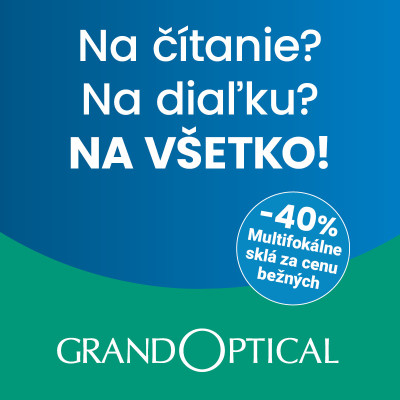 Multifokálne sklá za cenu bežných v GrandOptical!
