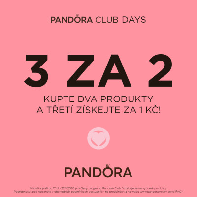  PANDORA Club days: 3 za 2