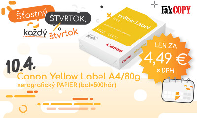 Šťastný štvrtok vo FaxCOPY