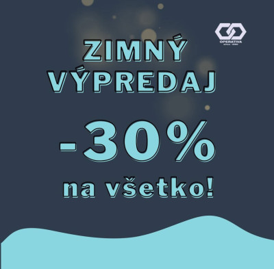 Zimný výpredaj -30% na všetko!